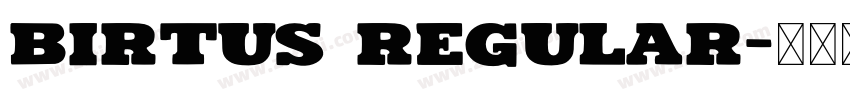 Birtus Regular字体转换